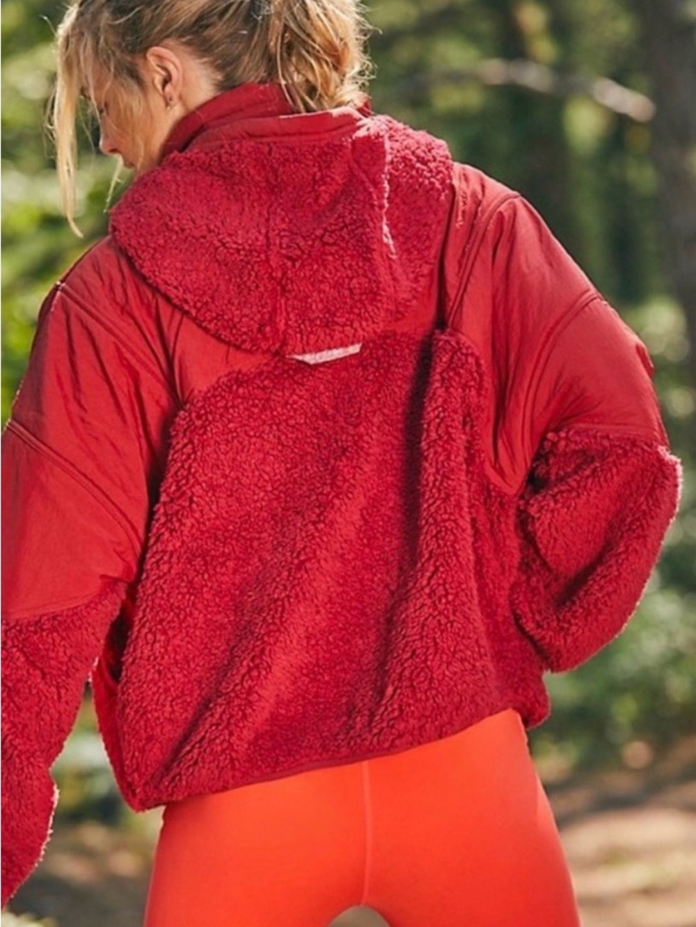 FP MOVEMENT - Red Quilted and Sherpa Jacket - Picture 2 of 6